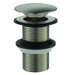 Cobra Seine Waste Basin Click unslotted Brushed Nickel