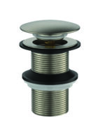 Cobra Seine Waste Basin Click unslotted Brushed Nickel