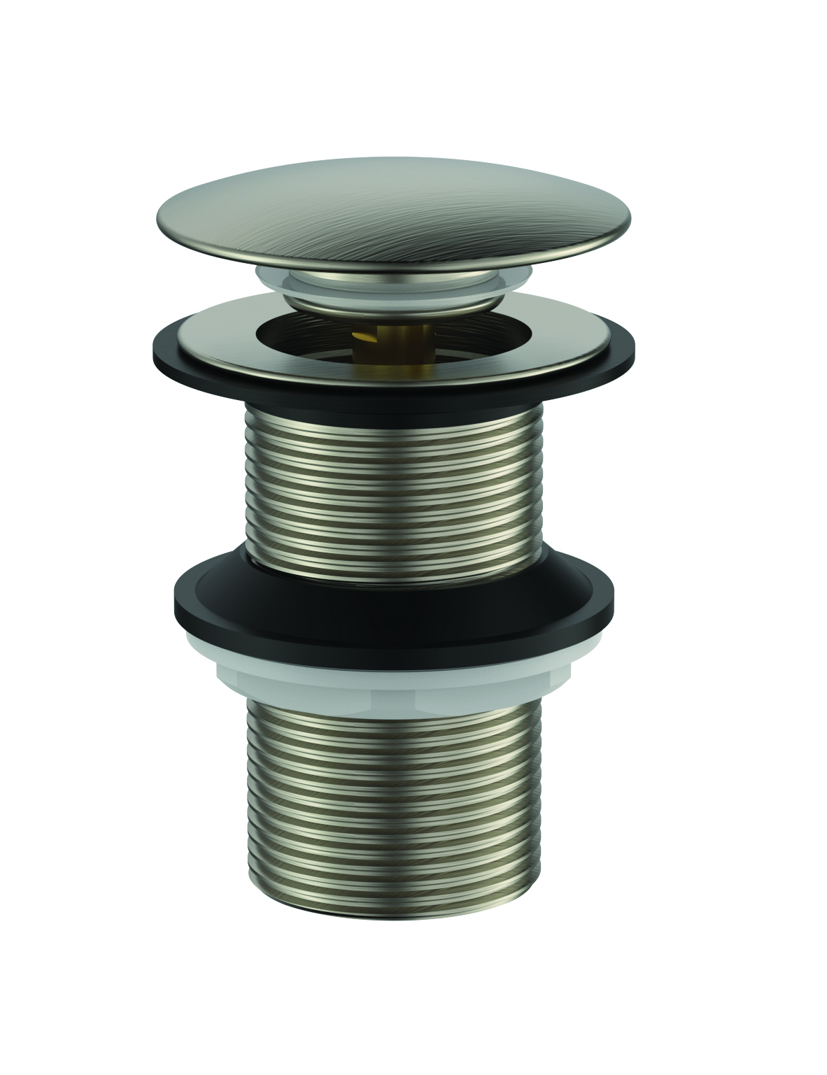 302-32NS-BN.jpg Cobra Seine Waste Basin Click unslotted Brushed Nickel - Image 1