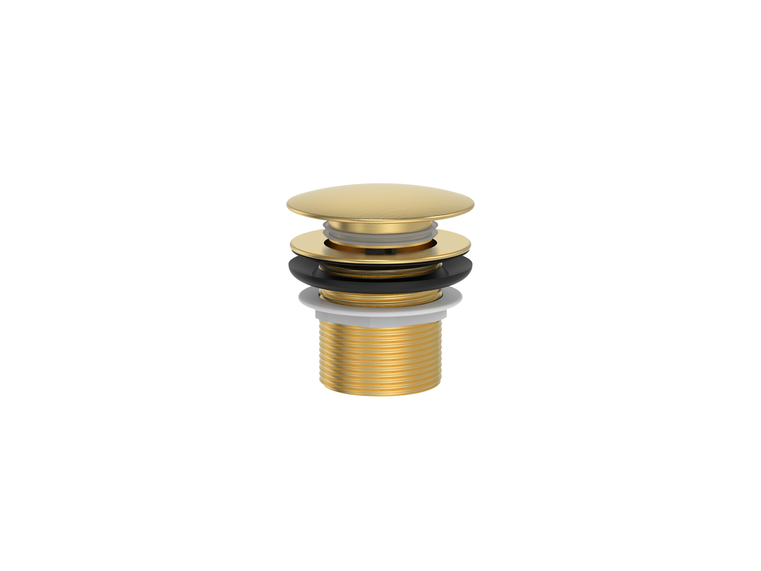 318-40BG.jpg Cobra Seine Waste Bath Unslotted Brushed Gold - Image 1
