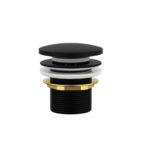 Cobra Waste Bath Click Unslotted Matte Black