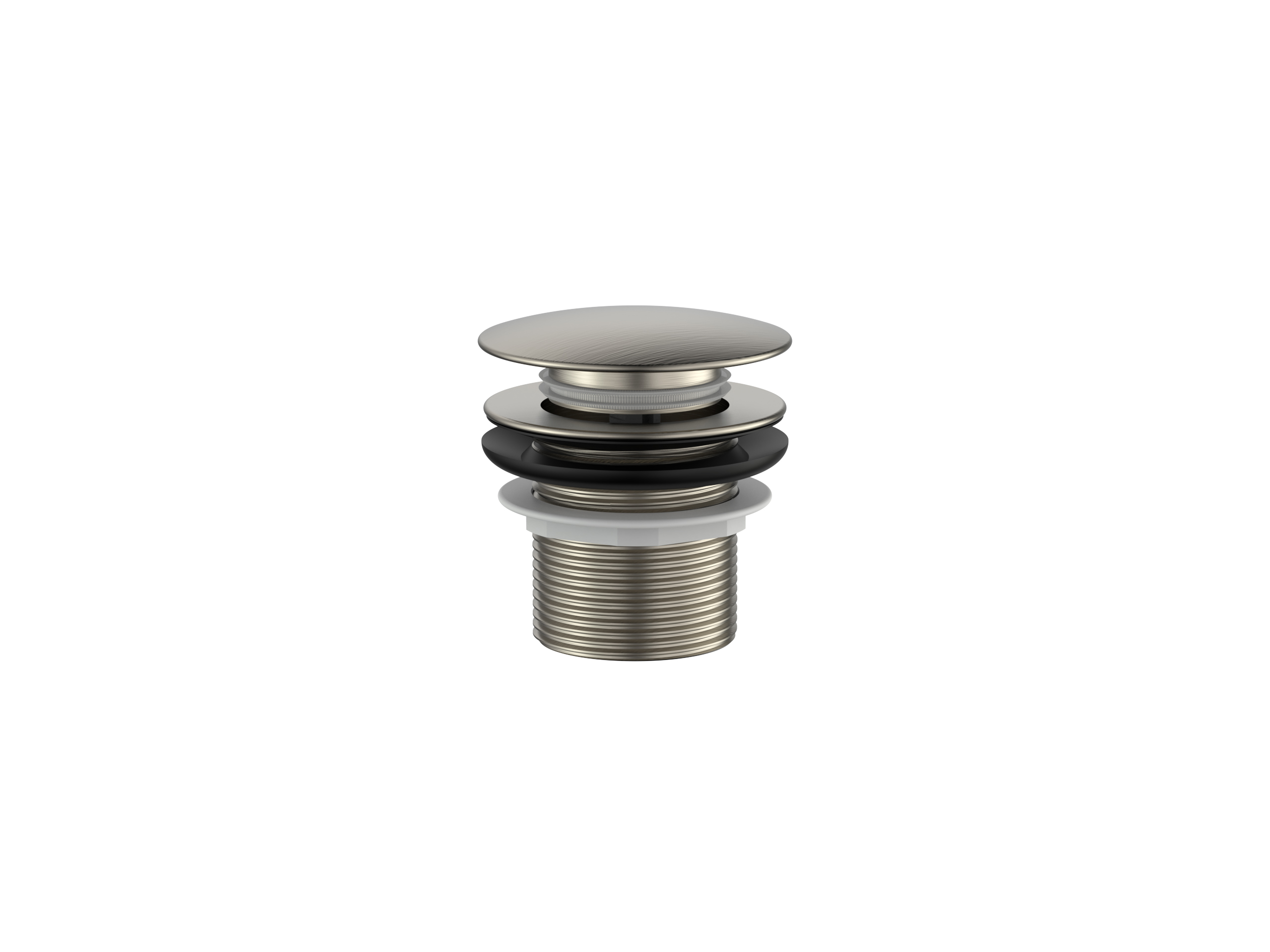 318-40BN.jpg Cobra Seine Waste Bath Unslotted Brushed Nickel - Image 1