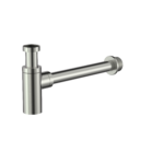 Cobra Seine Bottle Trap Round With Waste Pipe 32mm Brushed Nickel
