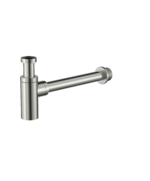 Cobra Seine Bottle Trap Round With Waste Pipe 32mm Brushed Nickel