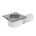 Cobra Seine Shower Waste Square Brushed Gun Grey