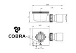 Cobra Shower P Trap Square 1&1/2FI Matte Black - Image 2
