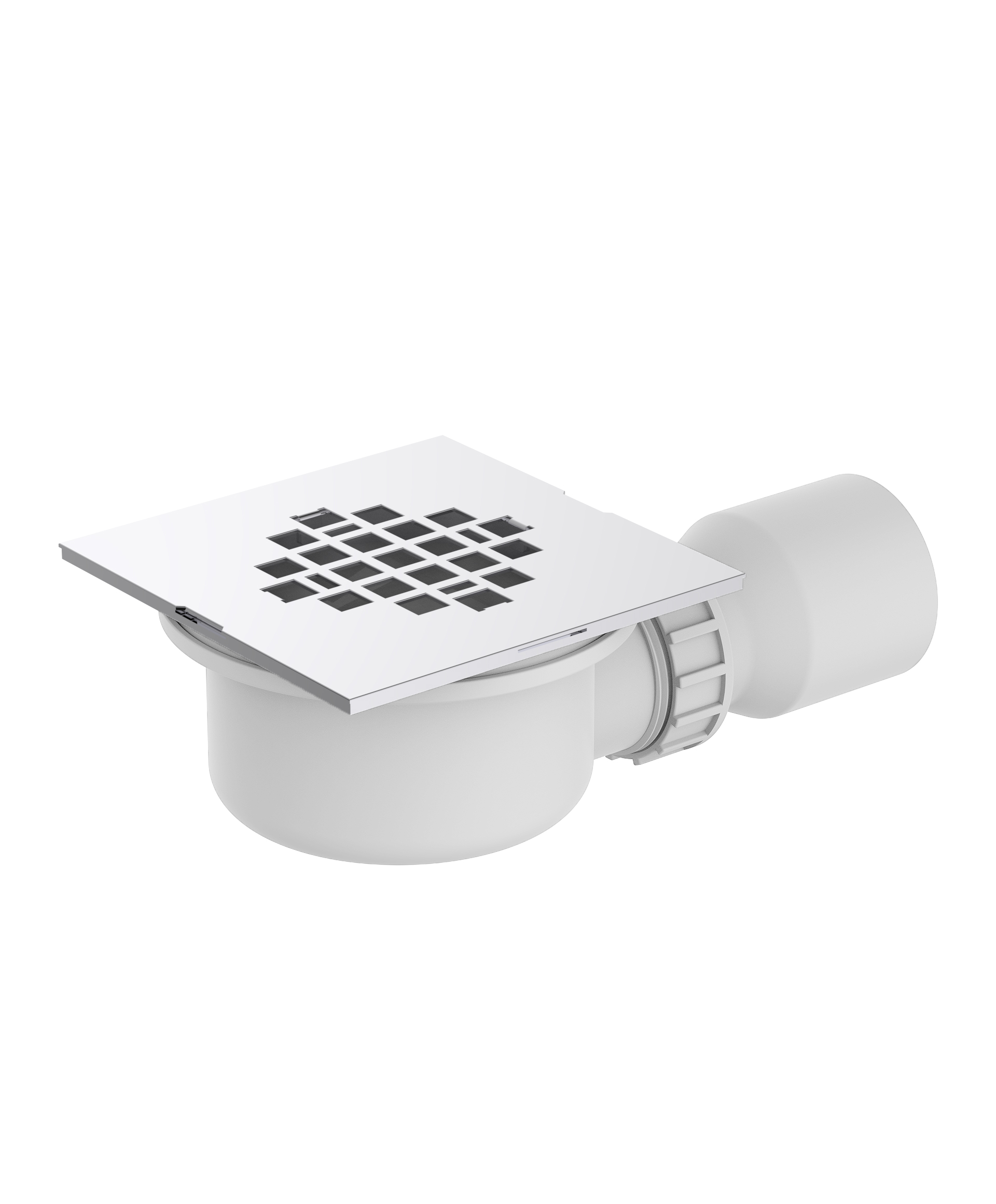 373SQCP.jpg Cobra Seine Shower Waste Square Chrome - Image 1