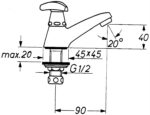 Grohe Angle Valve 1/2″ Supersteel - Image 2