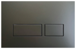 Cobra Actuator Plate For Concealed Cistern Rectangular Brushed Gun Grey