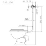 Cobra FJ Toilet Flush Valve Set Manual Back Flush 20mm FI Connection Chrome - Image 2