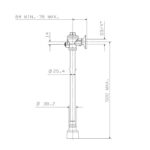 Cobra FJ Toilet Flush Valve Set Manual Top Flush 20mm FI Connection Chrome - Image 2