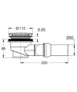 Grohe Waste set for universal shower tray chrome - Image 2