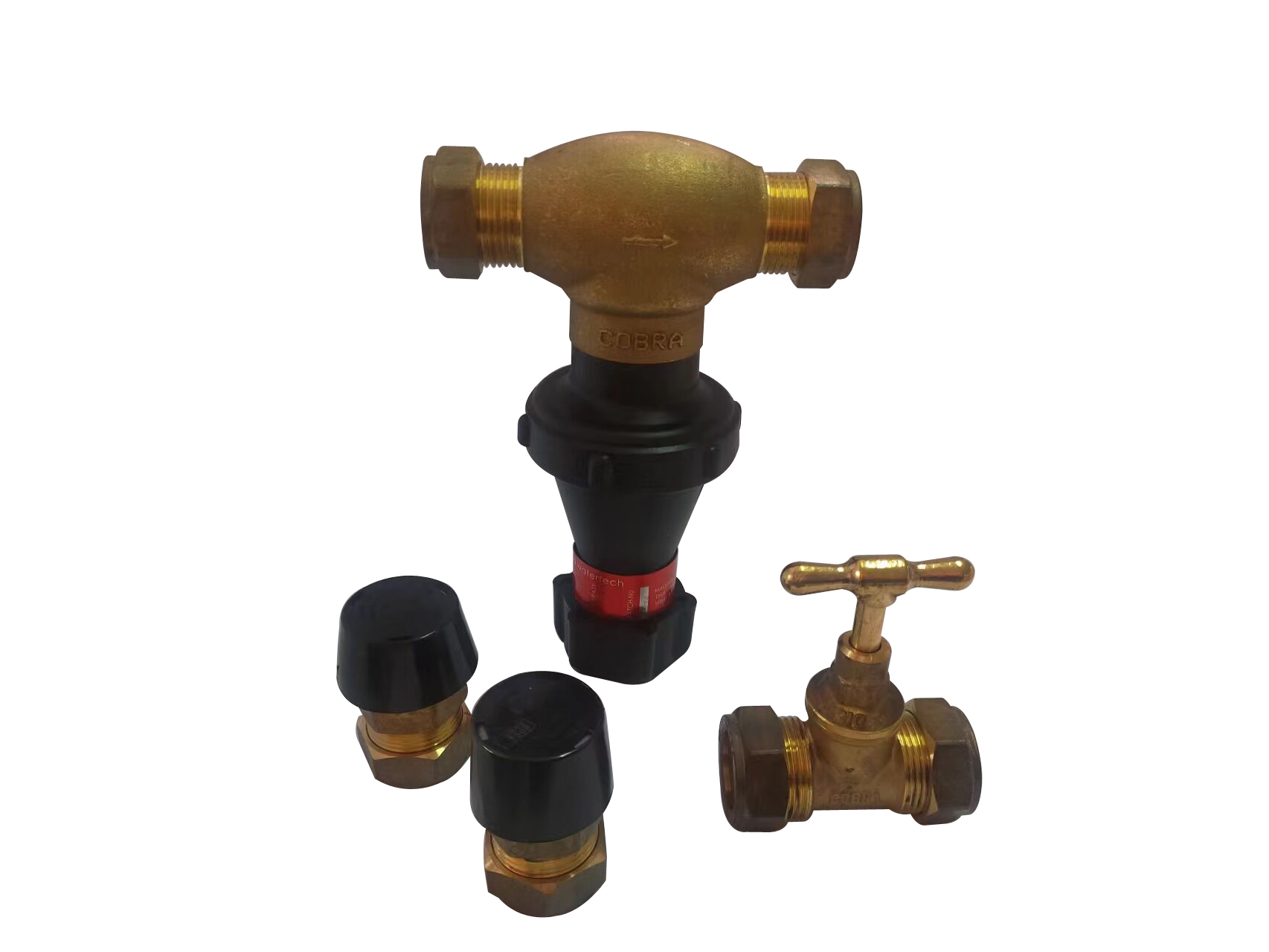 PA4-332PKN.jpg Cobra MF11 Pressure Control Valve 400kPa Pack 22mm CXC Rough Brass - Image 1