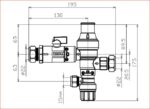 Cobra Pressure Control Valve Offset 400kPa CXC 22mm Polymer - Image 2