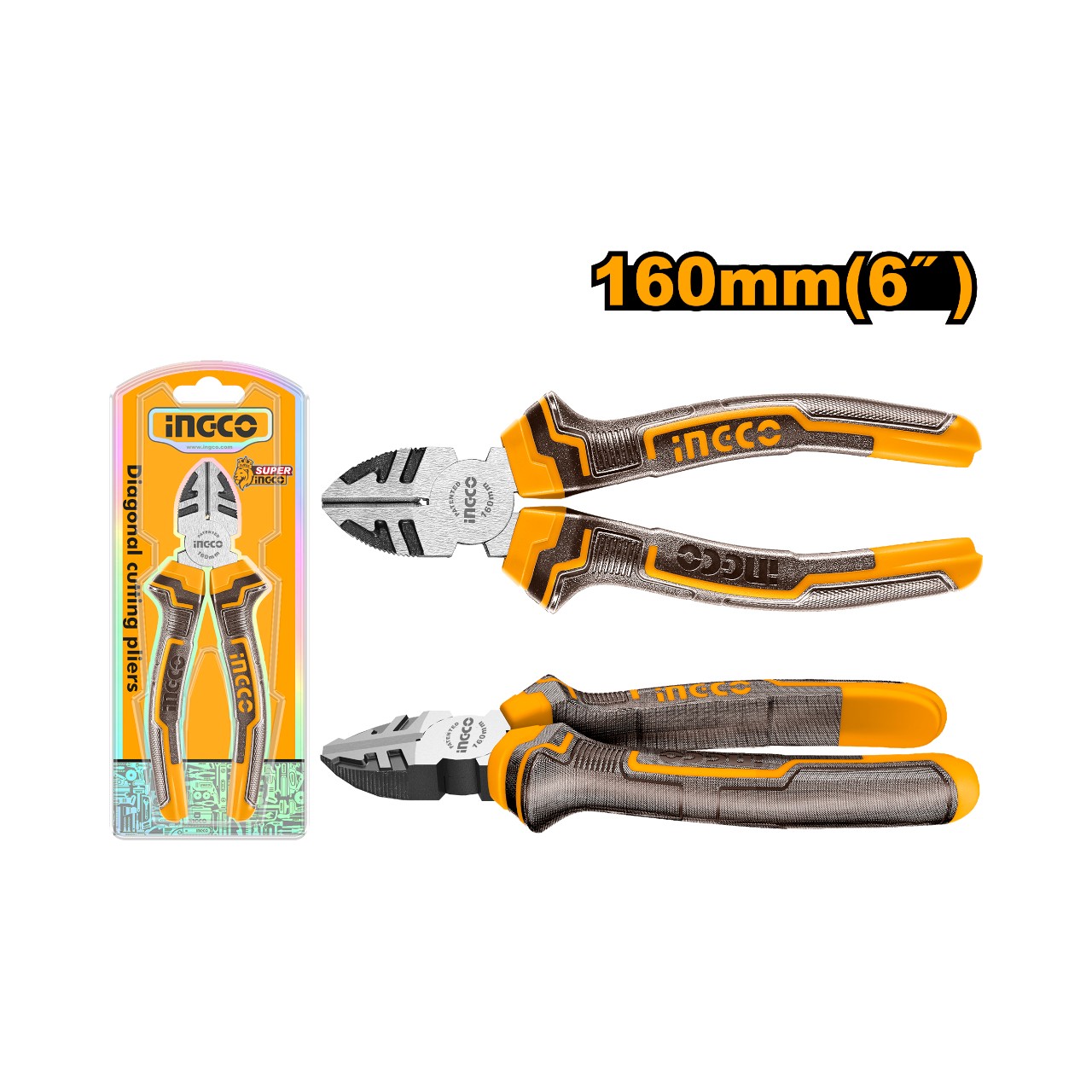 HDCP08168 INGCO Diagonal Pliers 160mm - Image 1