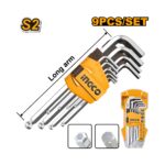 INGCO 9 Piece Ball Point Hex Key Set 1.5-10mm