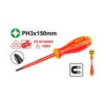 INGCO 1000V Insulated Phillips Screwdriver PH3 x 150mm