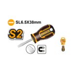 INGCO Magnetic Slotted Screwdriver SL6.5 x 38mm