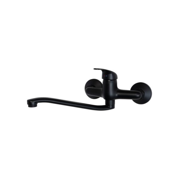Blutide Mixed Solid Sink Mixer W/T Std Offset - Black