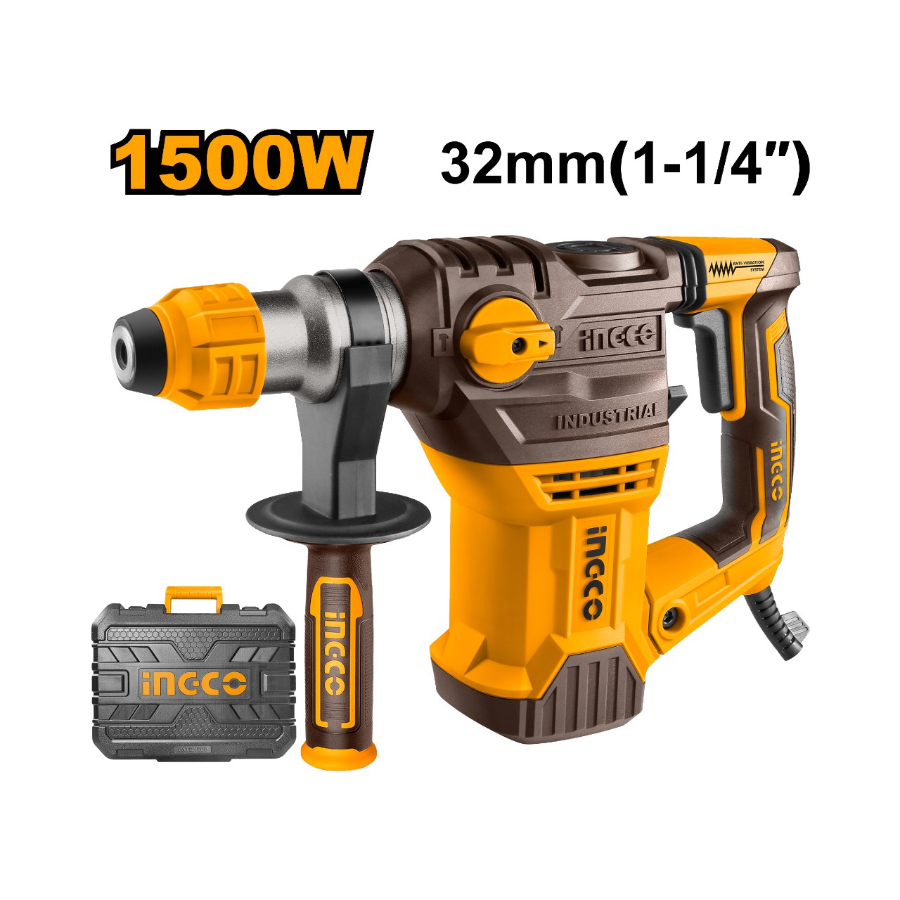 RH150028 INGCO Rotary Hammer 1500W 5.5J - Image 1